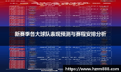 新赛季各大球队表现预测与赛程安排分析